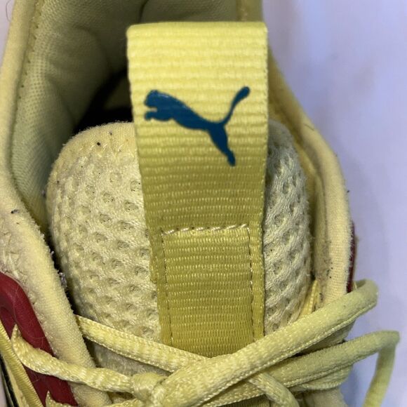 Puma Uproar Spectra Men’s Basketball Shoes Size 13 Yellow Leather Court Thunder - Picture 2 of 12